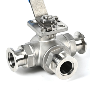 Valvola a Sfera Personalizzabile con Maniglia <span class=keywords><strong>KF</strong></span>/NW, Valvola a Sfera a 3 Vie in Acciaio Inox SS304 SS316L KF25/KF40/KF50 per Semiconduttori - Product Image 5