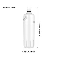 Adaptation transfrontalière W10413645A Cartouche de filtre à eau pour réfrigérateur Z005-9082 d'usine à charbon actif pour réfrigérateur