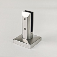 Spigot en acier inoxydable noir mat pour rampe d'escalier en verre, fabrication directe d'usine ALD