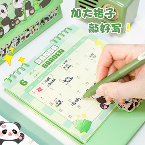 Toptan okul çocuklar haftalık planlayıcısı büyük karikatür sevimli panda masaüstü takvim 2025 - Product Image 4