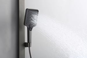 Ensemble <span class=keywords><strong>de</strong></span> robinetterie <span class=keywords><strong>de</strong></span> <span class=keywords><strong>douche</strong></span> murale thermostatique multifonctionnel avec jet, cascade, noyau <span class=keywords><strong>de</strong></span> valve en céramique, pour usage hôtelier, incluant <span class=keywords><strong>barre</strong></span> coulissante - Product Image 3