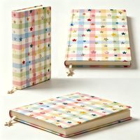 Carnet personnalisé en PU A5, couverture rigide, marque-page, journal kawaii, pendentif étoile, cadeau pour femme