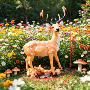 Grandi Sculture in Bronzo di Animali per Esterni, Statua di Cervo per <span class=keywords><strong>Giardino</strong></span>, Ornamento Realistico di Grandi Dimensioni Non Spostabile - Product Image 5