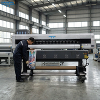 Nueva Impresora de Formato Ancho HY-1602 de Alta Calidad, 1.6m, Eco Solvente, Totalmente Automática, 2 Cabezales I3200, para Impresión de Banners Flexibles y Adhesivos