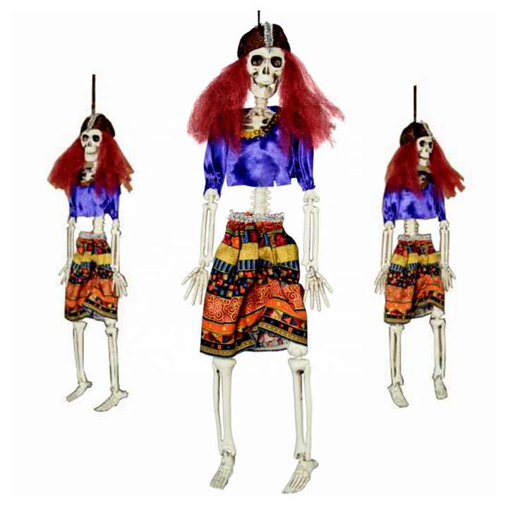 3er-Set Meerjungfrau-Skelette Für Halloween – 40,6 Cm, Wetterfest, Gruselige Deko Für Garten & Party