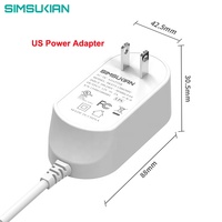 Nos estándar aprobado por UL FCC ac dc adaptador de corriente de pared 5v 9v12v15v18v19v24v2.5a 3a 4a1.5a 2a 2.5a 3afor altavoz instrumentos UAV