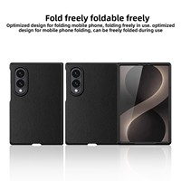 Nouvelle coque de protection intégrale antichoc en cuir texturé litchi de luxe pour Samsung Z Fold 8 Wide