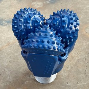 Punte da trapano a <span class=keywords><strong>tre</strong></span> coni diametro 6 1/4 pollici IADC537, filettatura 3 1/2 pollici API REG, denti in carburo di tungsteno per l'industria mineraria - Product Image 4