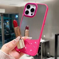Coque de protection antichoc de luxe avec miroir de maquillage et strass scintillants pour iPhone 18 Pro Max 17 16 15 14 13 12 11