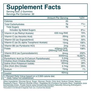 El suplemento vitamínico más vendido de fábrica promueve un cabello saludable, uñas, piel segura para uso diario todo - Product Image 5