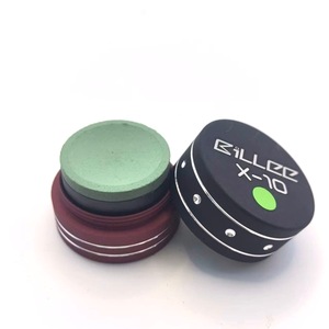Gesso Professionale Premium Billie X-10 Blu/Verde/Grigio/Rosa/Viola per Stecca da Biliardo, Forma Rotonda con Scatola Magnetica - Product Image 5