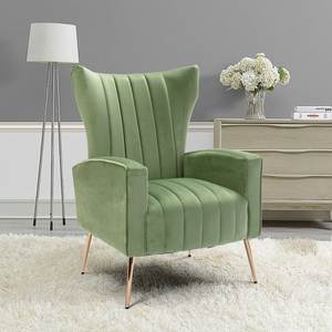 Hot Geel Accent Stoelen Moderne Designer Meubels Getuft Wingback Stoel Luxe Hotel Stoel - Product Image 3