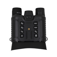 Jumelles de vision nocturne infrarouge montées sur casque à écran complet, résolution 4K, zoom 8x, distance visuelle de 400 m, batterie rechargeable 4