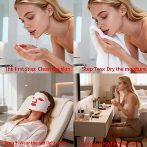 Máscara Facial <span class=keywords><strong>LED</strong></span> de Silicona con 8 <span class=keywords><strong>Colores</strong></span> y Logotipo Personalizado, Venta al Por Mayor de Fábrica, Máquina de Cuidado Facial con Luz Roja - Product Image 6