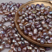 5-8mm non percé irrégulier d'eau douce naturel rose violet perles en vrac bon lustre perle sans trou pour la fabrication de bijoux à bricoler soi-même