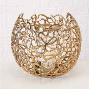 Portavelas de aluminio y Metal de último diseño 2025, votivo de cristal para centros de mesa, decoraciones, decoración más vendida - Product Image 1