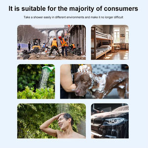 Bomba de Ducha Portátil Recargable para Exteriores, Rociador Compacto de Mano para Senderismo, Lavado de Autos, Limpieza de Mascotas y Camping - Product Image 4