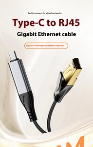 USB Type C to RJ45 Ethernet Cable RJ45 Cable Gigabit LAN Network <strong>Adapter</strong> - Product Image 3