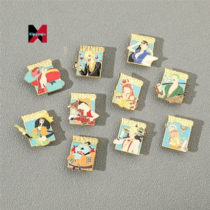 เข็มกลัดโลหะ<span class=keywords><strong>วันพีซ</strong></span> อนิเมะญี่ปุ่น ลูฟี่ ซันจิ โซโล นามิ ทำจากโลหะผสม - Product Image 1