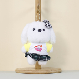 Ciondolo Peluche a Forma di Cagnolino con Gonna, Personalizzabile, Portachiavi in Peluche a Forma di Cane Cartone Animato, Giocattolo Imbottito per Regali Promozionali - Product Image 3