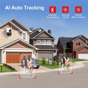 הסיטונאי 9mp שלוש עדשות 8x זום IP מצלמת אינטרנט הטייה פונקציה חכמה חיצונית חכם לילה אלחוטי אינפרא אדום וידאו - Product Image 6