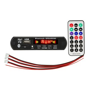 6W amplificatore DC 5V MP3 WMA scheda di decodificatore microfono <span class=keywords><strong>Bluetooth</strong></span> <span class=keywords><strong>5.0</strong></span> Audio USB TF Radio 3 W lettore MP3 auto registratore vocale senza fili - Product Image 1