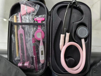 Kit stetoskop, alat diagnostik bedah medis dengan tas nilon untuk murid medis