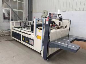 Semi Automatic <b>Folder</b> Gluer Machine Semi-auto Corrugated Box Making Carton Folding Gluing Machine - Product Image 2