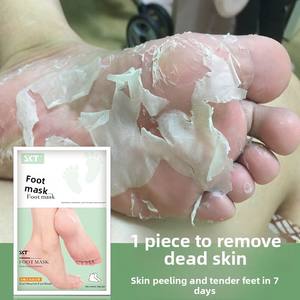 SKT Masque pour les pieds à l'aloe vera et chaussettes de <span class=keywords><strong>gommage</strong></span> liquide Produits de soin des pieds pour adultes pour les jambes et les pieds Masque pour les pieds exfoliant - Product Image 4