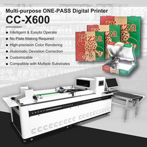 <span class=keywords><strong>Imprimante</strong></span> jet d'encre monopasse pour boîtes à pizza et sacs en papier, emballages alimentaires |   Tête d'impression HP A3 A4 |   40m/min Haute vitesse |   CC-X600 - Product Image 1