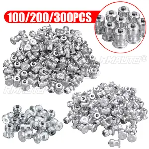 100pcs mùa đông bánh xe Lugs lốp xe đinh tán vít tuyết gai bánh xe lốp tuyết chuỗi đinh tán cho giày ATV Xe máy lốp 8x10mm