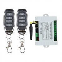 Relais sans fil DC12V DC24V DC36V 10A, interrupteurs de télécommande RF 433MHz 4 canaux, module de télécommande d'apprentissage Century Aoke 10-50m