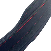 Cinturón de levantamiento de pesas con cadena y soporte lumbar, personalizado con logo, cómodo, para gimnasio, 2026