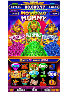 MO MO MO Mummy Game Board Skill Preview Wild Feature Spin Rate 85% Pantalla Vertical (MOQ1Pcs) Precio de Fábrica para Máquina de Entretenimiento - Product Image 1