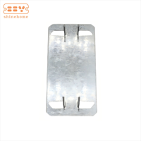 Protector de Cables de Acero Inoxidable de 1-3/8\" de Ancho x 3\" de Alto, Placas Protectoras de Cables con Tope de Acero
