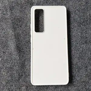 Funda de teléfono con ranura de cristal para pc, personalizada, color blanco, tpu, pc, acrílico transparente o placa de pc con impresión personalizada para huawei