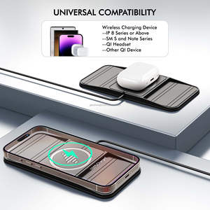 Cargador de Coche Universal, Productos de Dropshipping, Base de Carga Inalámbrica Rápida de 15 W para iPhone Series y para Samsung para <span class=keywords><strong>Airpods</strong></span> - Product Image 3