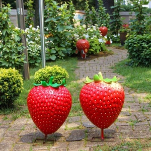 Décoration <span class=keywords><strong>de</strong></span> fruits surdimensionnés <span class=keywords><strong>de</strong></span> style dessin animé - Statues <span class=keywords><strong>de</strong></span> fruits <span class=keywords><strong>en</strong></span> fibre <span class=keywords><strong>de</strong></span> verre durables et peintes à la <span class=keywords><strong>main</strong></span> pour centres commerciaux et restaurants familiaux - Product Image 3