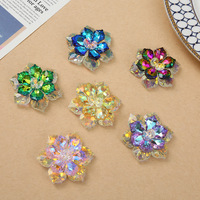 En gros Nouvelle Couleur Cristal Tissé Fleur Broche Broches À La Main Corsage Boucles D'oreilles et Vêtements Accessoires pour Robes De Mariée