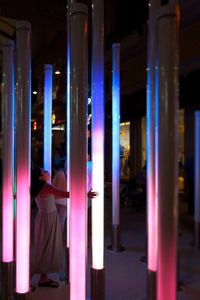 DMX <span class=keywords><strong>Led</strong></span> RGB Ống thay đổi màu sắc <span class=keywords><strong>LED</strong></span> ống sữa trắng Bìa 360 độ kỹ thuật số ống cột đèn - Product Image 4