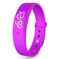 Bracelet intelligent professionnel en silicone pour la mesure de la température corporelle, avec alarme de fièvre, montre connectée tout au long de la journée, OEM