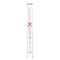 Échelle Télescopique Réglable en Aluminium Échelle d'Extension en Aluminium 4m-12m Combinable Sur Mesure Échelle à Marches