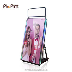 Carcasa de cabina de espejo mágico Phoprint M05 con espejo maníaco e iluminación LED grande - Product Image 3