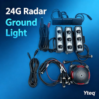 Système d'alarme anti-collision pour zone aveugle arrière de véhicule Yteq ROWS10 Plug & Play, radar de détection 24 GHz, portée 10 m, avertisseur sonore et lumières d'alarme