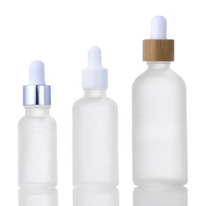 En stock 5ml 10ml 15ml <span class=keywords><strong>20ml</strong></span> 30ml 50ml 100ml Bouteille compte-gouttes en verre dépoli transparent pour cosmétiques et huiles essentielles - Product Image 1