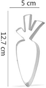 Juego de moldes de acero inoxidable de Pascua de 8 piezas, <span class=keywords><strong>liebre</strong></span>, <span class=keywords><strong>liebre</strong></span>, flor, zanahoria, <span class=keywords><strong>pollo</strong></span>, herramientas para pasteles - Product Image 2