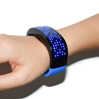 Bracelet et bracelet lumineux LED personnalisés avec logo, étanches IP67, couleurs RGB, Halloween/Noël, nouvelles arrivées tendance