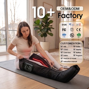 Masajeador de Piernas Inalámbrico por Compresión de Aire, Botas de Recuperación de Piernas de 4-8 Cámaras, Terapia de Botas, Relajación, Terapia de Luz Roja Caliente YY-A39 Air Compres - Product Image 1