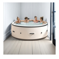 Qualité d'exportation 4-6 Personnes Fête Baignoire Spa Gonflable pour Adultes Bain de Glace Récupération Baignoire Intérieure Portable