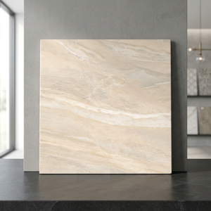 Azulejos de Porcelana con Efecto Mármol Vistaar Volcano Brown Onyx, 600x600mm, Acabado Brillante Pulido para Pisos - Product Image 2